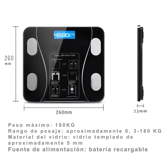 Balanza digital con Bluetooh