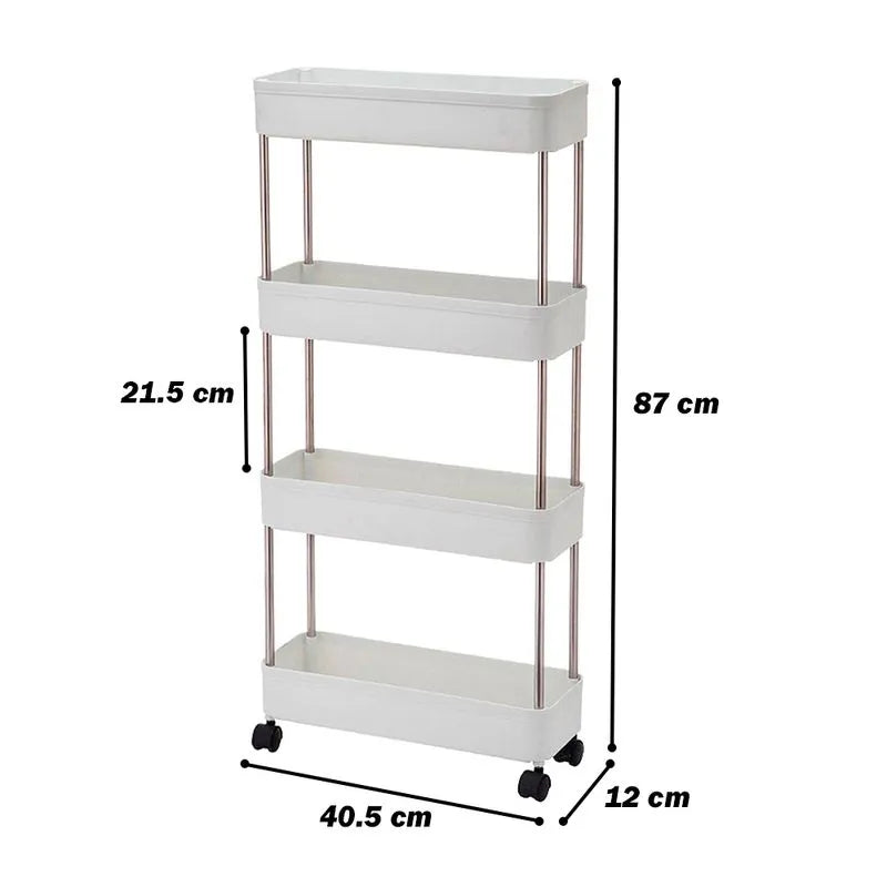 Estante Organizador de 4 Niveles – Compacto, Funcional y Versátil