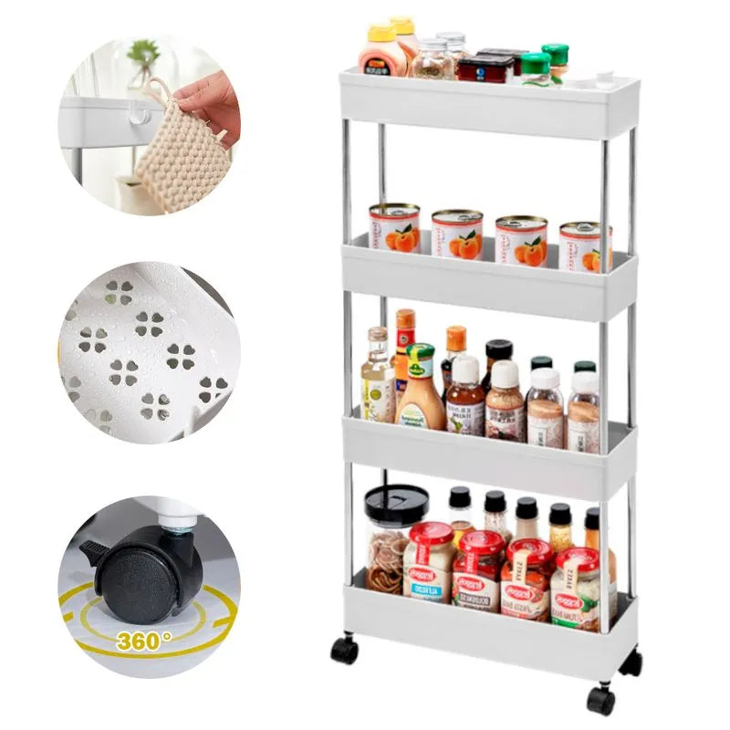 Estante Organizador de 4 Niveles – Compacto, Funcional y Versátil