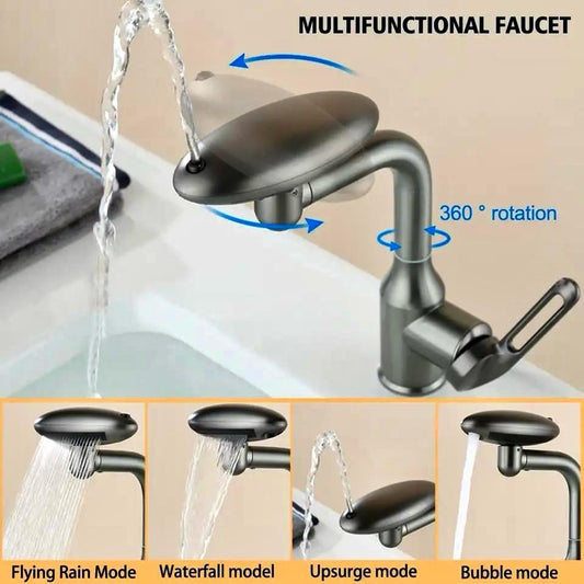 GRIFO DE LAVADO DE ACERO INOXIDABLE 4 EN 1