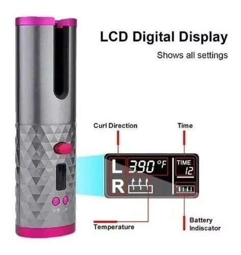 RIZADOR DE CERÁMICA INALÁMBRICO 360°