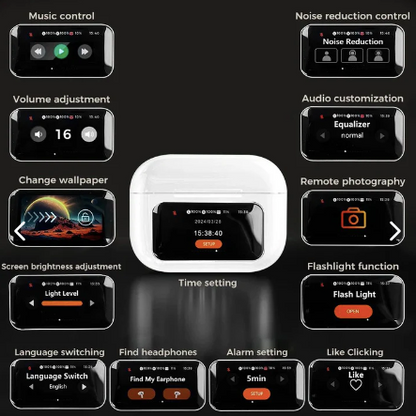 Auriculares Inalambricos Con Pantalla