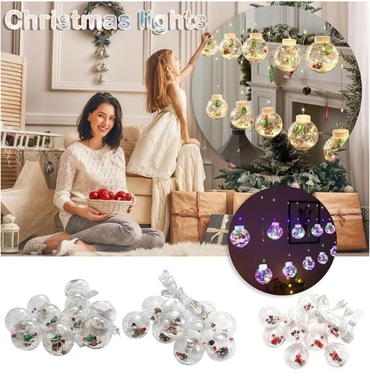 Cortinas de Pelotas de Papa Noel